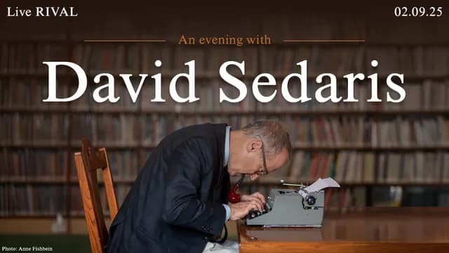 An evening with David Sedaris (SE)